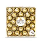 Box of Ferrero Rocher chocolates in gold wrappers