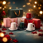 Cozy Glow Mug Warmer Gift Set (RED)
