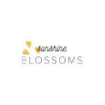 Logo reading "The Blossoms" with yellow flower icons