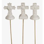 Porcelain Cross Pick
