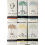 Six El Ceibo chocolate bars in assorted flavors arranged in a grid.