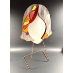 #A110 - Tan Mosaic Face MIrror