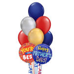 Father's Day Balloon Bouquet - Half Dozen of latex & 2 Foils