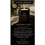 Wallace and Home: Luxury Candle Collection-️ "SUNDAY MORNING"