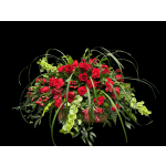 Red Radiance Casket Spray