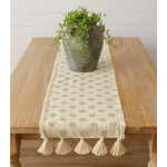 Medallion Table runner with Tassels