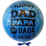 "HAPPY FATHER'S DAY" Bubble Balloon (COLORS WILL MATCH WITH YOUR FLOWERS)