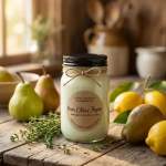 Candle - Organic Soy Pear Citrus Thyme 