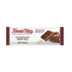Milk chocolate crisp rice candy bar in a wrapper