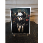 Garden Bee Girl Card