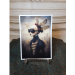 Field Bee Girl Card
