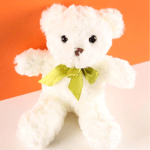 10′′ White Plush Bear