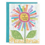 Thinking of You Greeting Card - Big Colorful Daisy