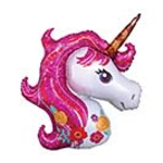33" Unicorn Head Mylar