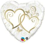 18" Gold Hearts Heart shaped Mylar