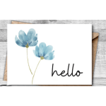 Hello / thank you greetings cards