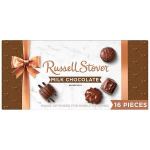 Box of Russell Stover milk chocolate assortment