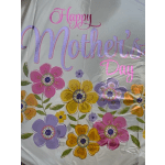 Mother's Day balloon with colorful flower graphics