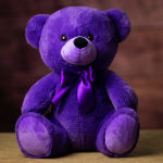 Purple 14" Plush Bear