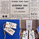 Lavender Scented Soy Wax Tablets: Air Freshener