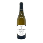 Bottle of Sauvignon Blanc wine with a white label