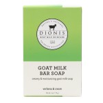 Green and white box of goat milk bar soap