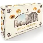 Box of Italian fine pastries with assorted cream-filled cookies