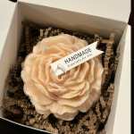 Peony Flower Candle - Handcrafted & All Natural