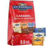 Red Ghirardelli caramel chocolate assortment bag
