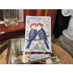 Perching Lovebirds Card