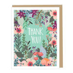 Floral Thank You card