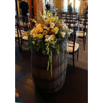 whiskey barrel topper