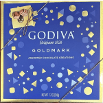 Godiva assorted chocolate gift box with a ribbon