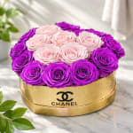 Forever Amethyst & Blush Preserved Rose Box
