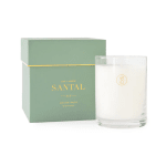 Scented candle in a glass tumbler with a matching box