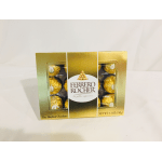 Box of Ferrero Rocher chocolates in gold packaging