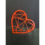 Metal Heart wall hanger Geometric