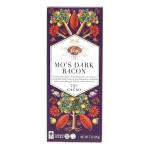 Chocolate bar wrapper with purple packaging and botanical illustrations