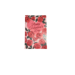 Valentine's Day card with pink roses and script text