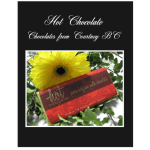 Chocolate bar with a yellow flower and green leaves