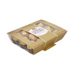 Box of Ferrero Rocher chocolates in gold packaging