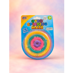 Packaged gyro spinning maze toy with colorful rings