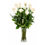Dozen Long Stemmed White Roses