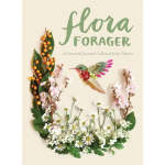 Floral wreath around a book cover with a bird illustration