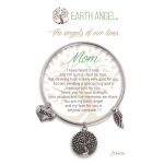 Mother-themed bracelet with heart and angel charms