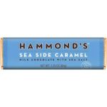 Blue Hammond's Sea Side Caramel chocolate bar wrapper
