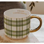 Chaos Coordinator Plaid 14oz Fine Bone China Mug