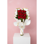 Signature Flat Red Rose Bouquet