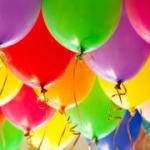 3 Colorful Latex Balloons