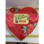 Heart-shaped Whitman's chocolate sampler box with floral decoration